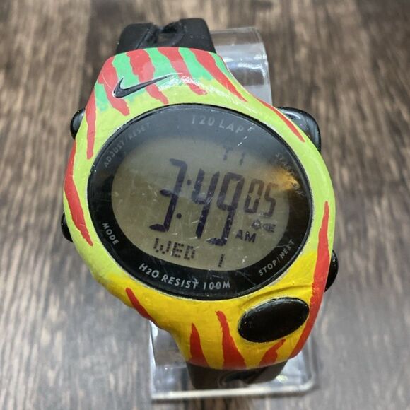 vintage nike watch Jurassic mod new battery 44 mm - Picture 1 of 9